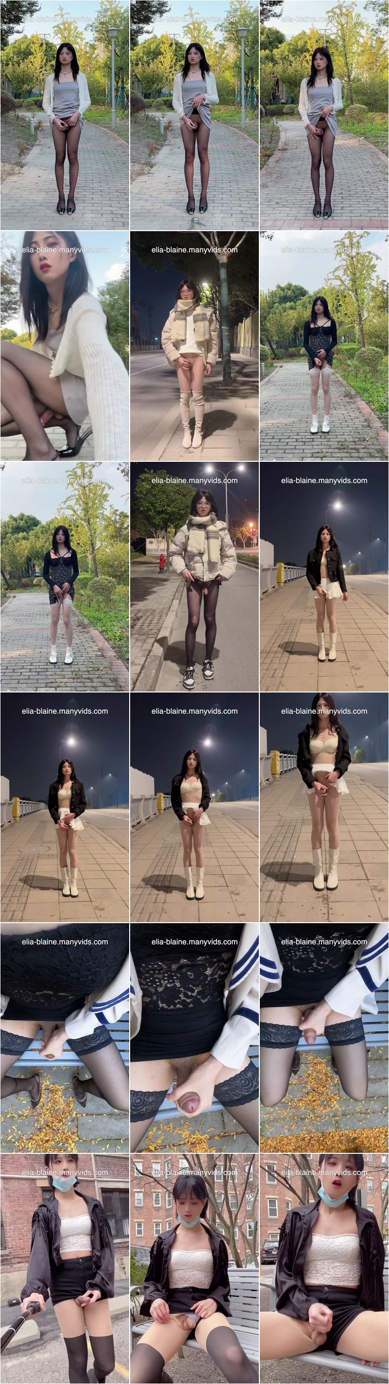Suki TRANS, Elia Blaine - Trans Public Cumming Outdoors 9 Compilation 25.01.2024 [UltraHD/2K 1920p]